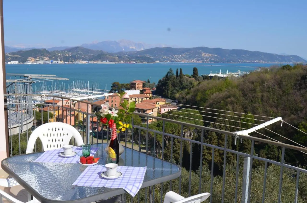 Wonderful Sea View - Terrace And Parking Lägenhet Fezzano